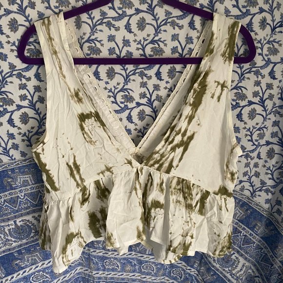 Cropped Tie Dye crochet Top - Picture 2 of 3